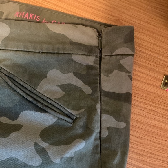 GAP Super Skinny Camo Ankle Khaki Pants Green - Picture 7 of 8